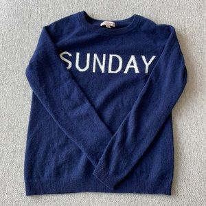 Philosophy Cashmere “Sunday” Sweater. Size Small